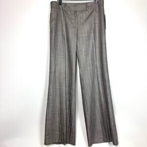 ANTONIO MELANI Maxine Fit Wide Leg Smoke Grey Pant Size 10 NWT